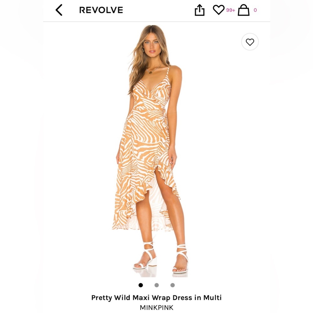 Revolve tiger print high-low dress